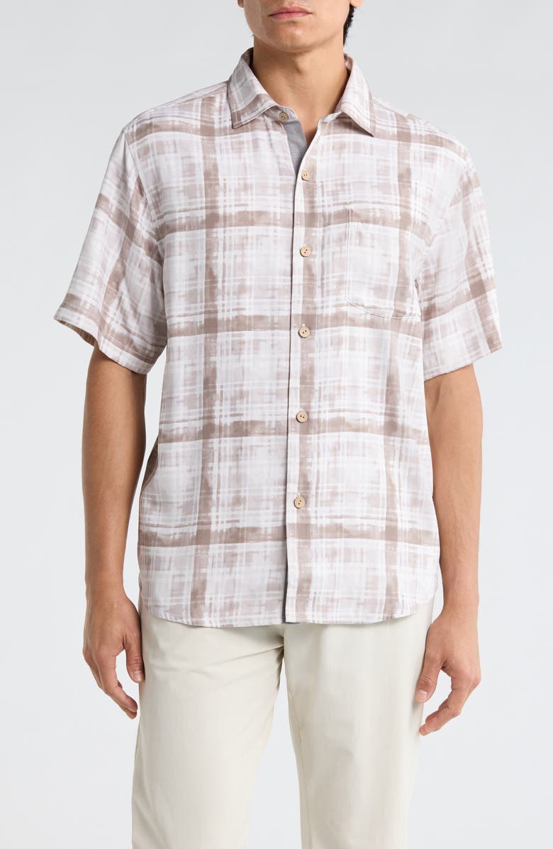Tommy Bahama Plaid About You Shirt, Main, color, Continental