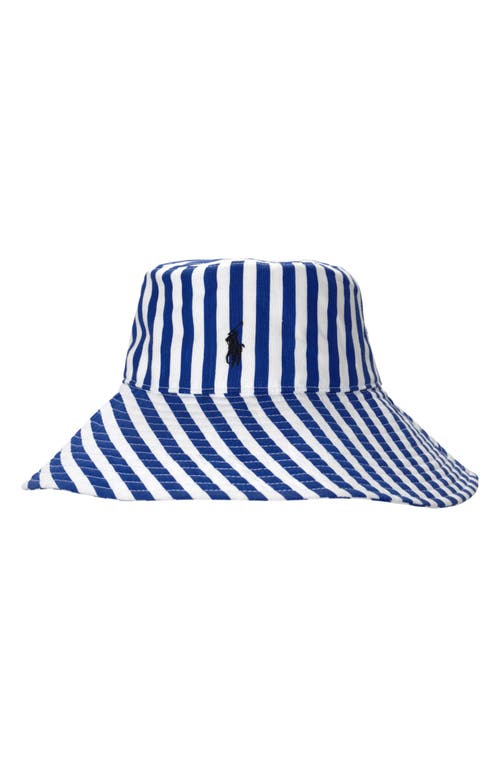 Polo Ralph Lauren Stripe Sunhat In Blue