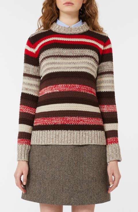 Ilde Stripe Virgin Wool Crewneck Sweater