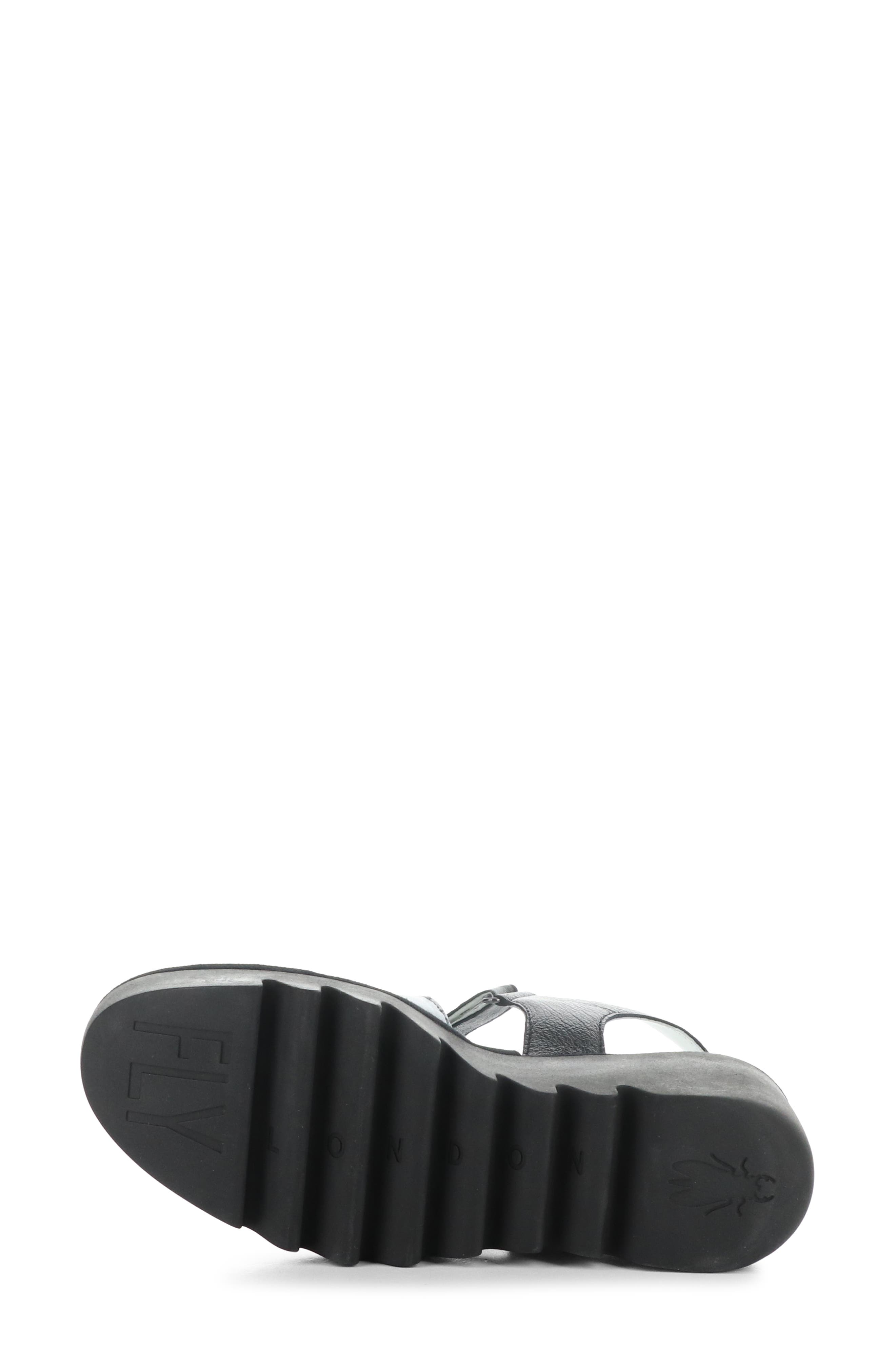 Bexy Platform Wedge Sandal, Alternate, color, 007 SILVER/GRAPH/BLK