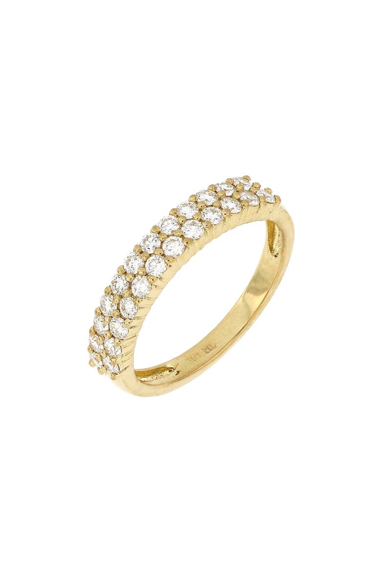 Liora Double Row Diamond Band Ring (Nordstrom Exclusive), Main, color, 18K YELLOW GOLD