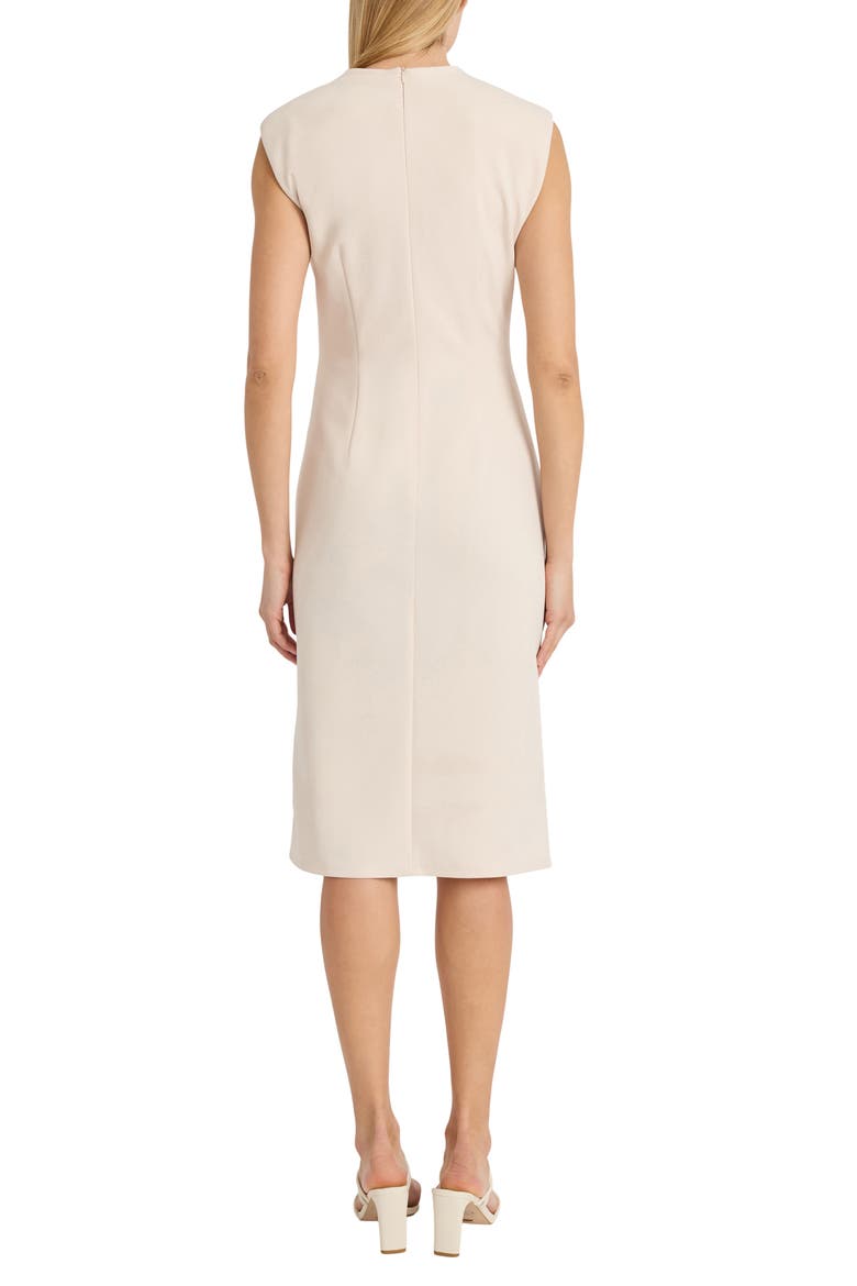Cowl Neck Sleeveless Ruched Midi Dress, Alternate, color, HORN