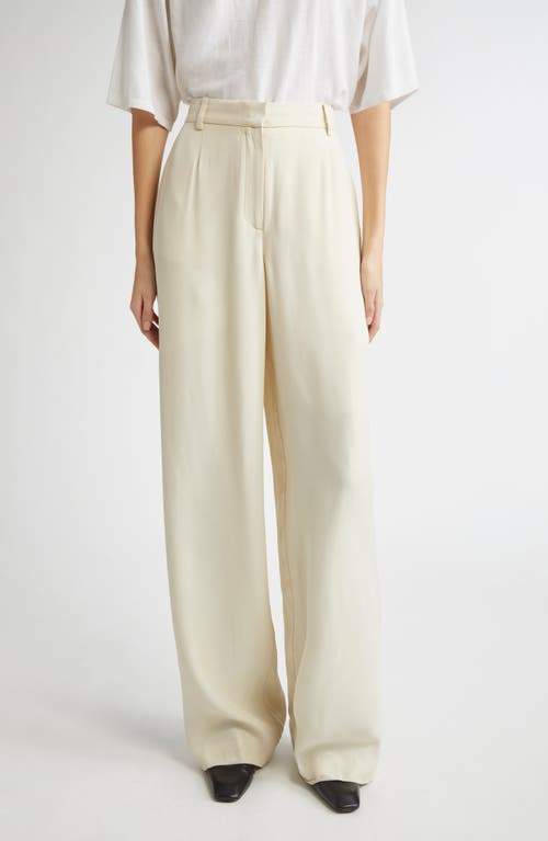Totême Toteme Pleated Fluid Pants In Neutral