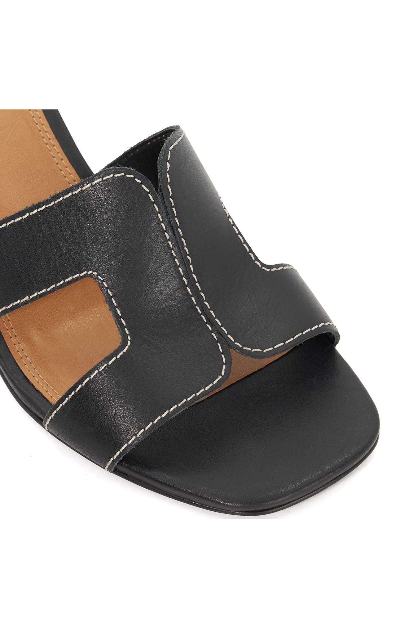 Dune London Jupe Slide Sandal, Alternate, color, Black