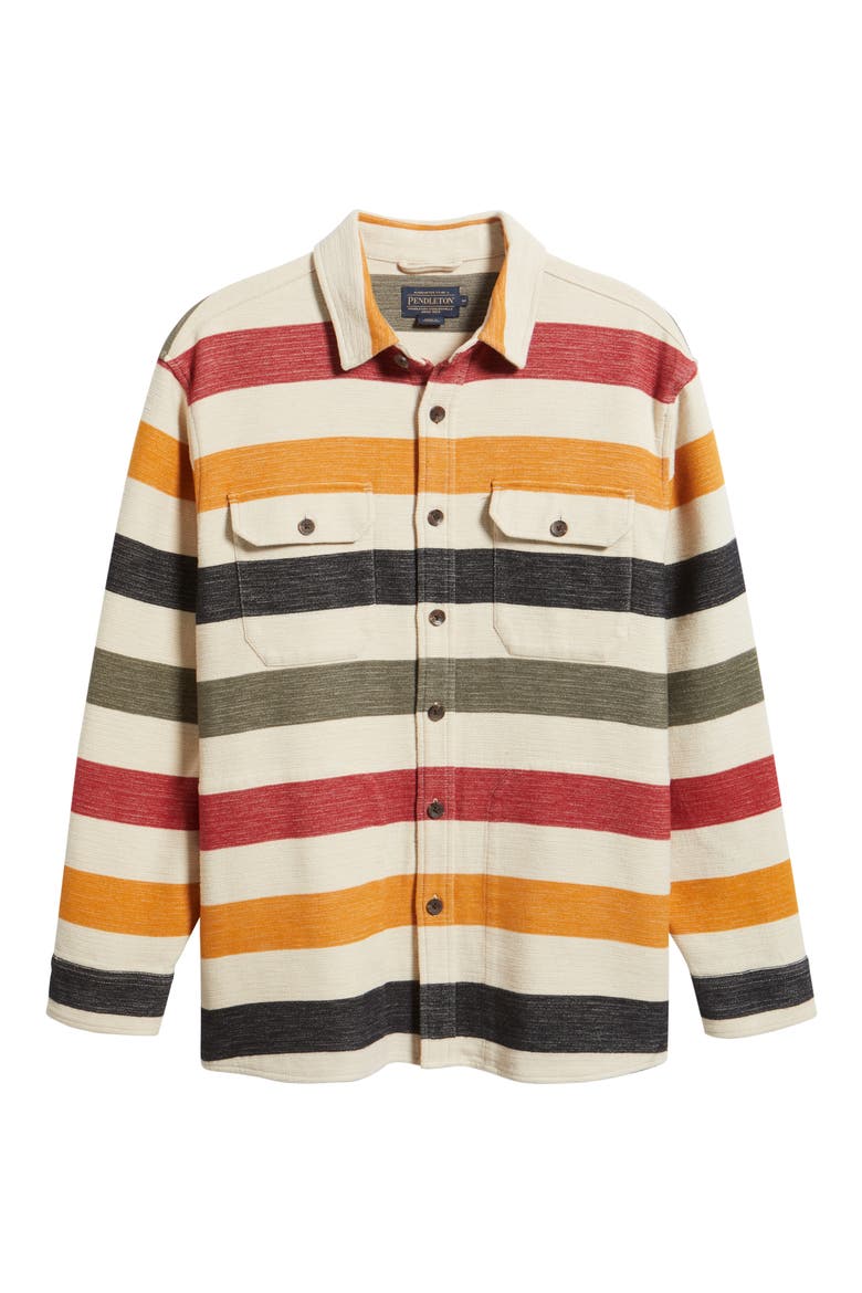 Driftwood Stripe Chamois Button-Up Shirt, Alternate, color, GLACIER STRIPE