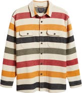 Pendleton Driftwood Stripe Chamois Button-Up Shirt