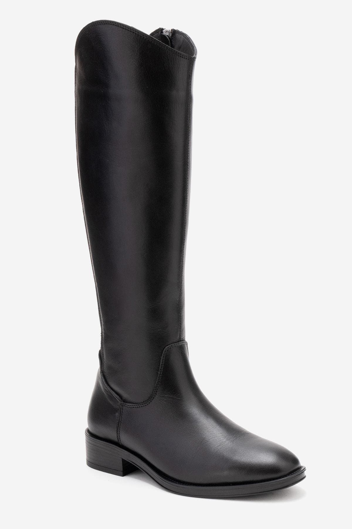 Forever & Always Shoes Ruiz Leather Knee High Boot, Alternate, color, Black