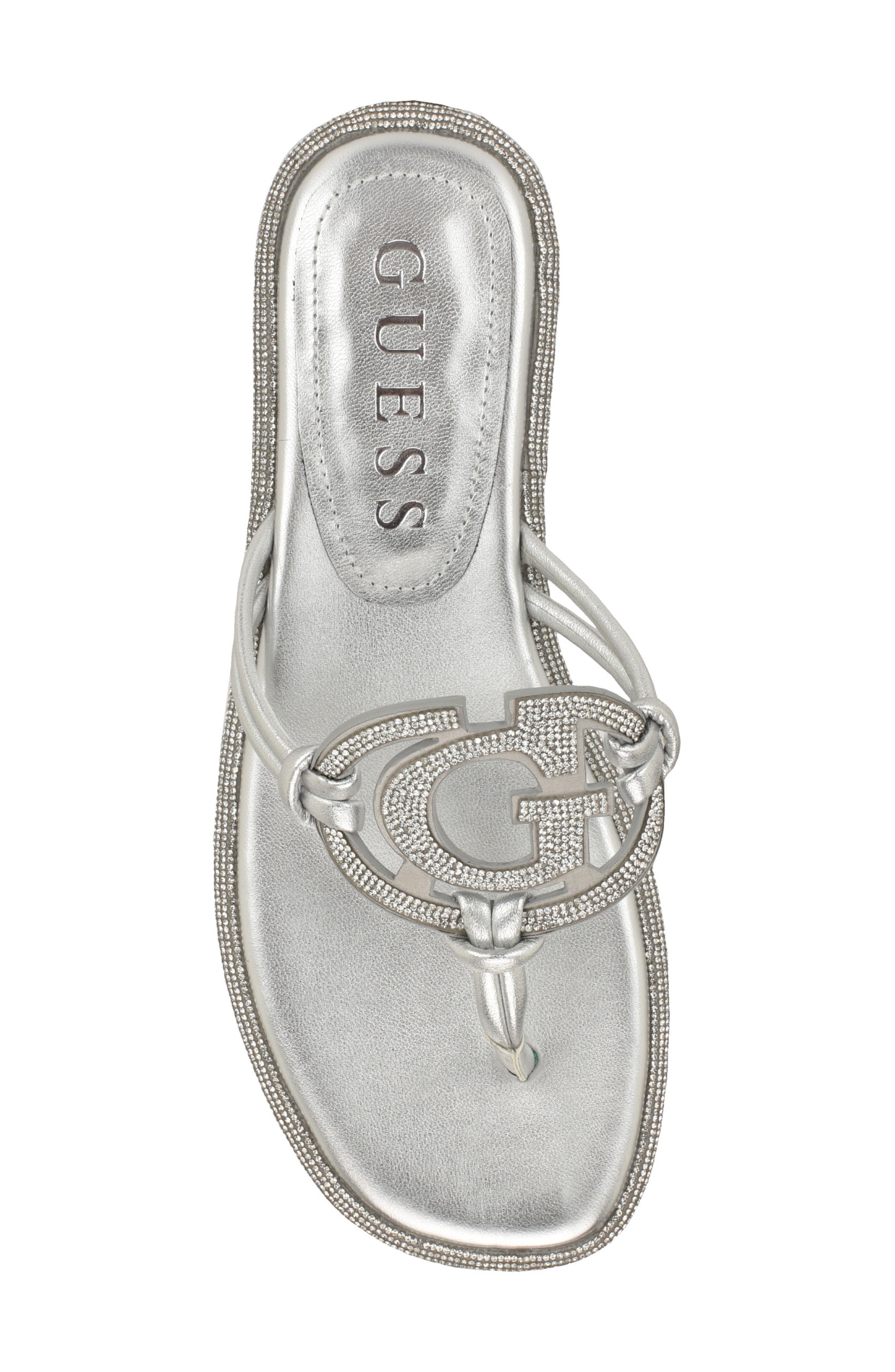 GUESS Saima Sandal, Alternate, color, Silver