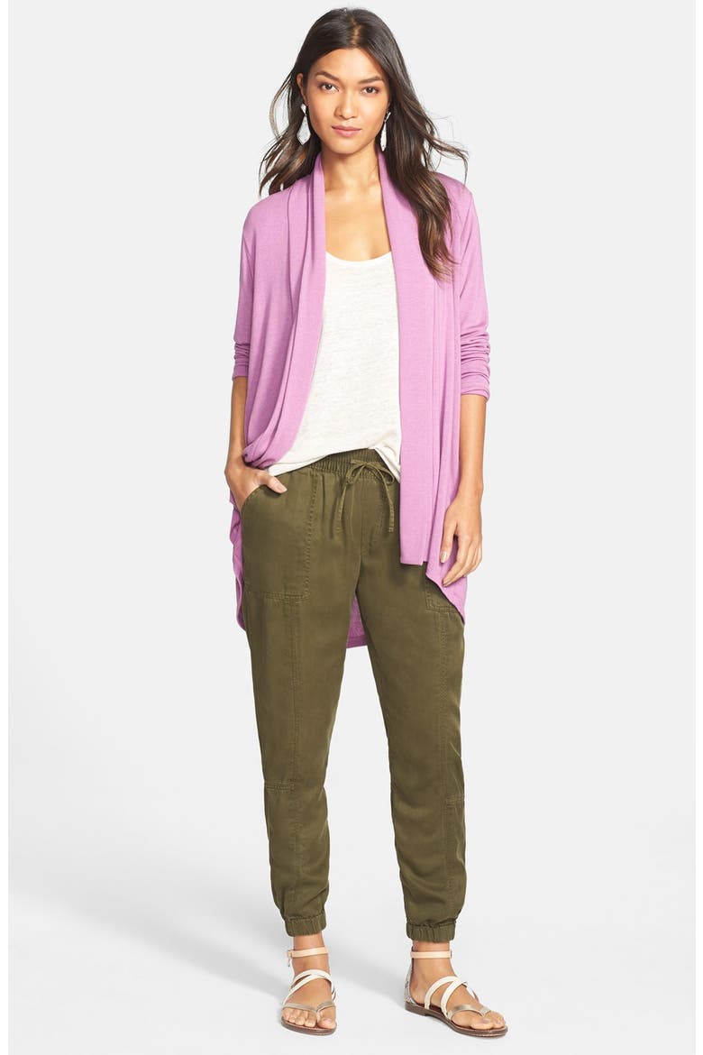 Tencel® Cargo Pants, Alternate, color, DARK FALL OLIVE