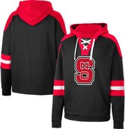 COLOSSEUM Men's Colosseum Black NC State Wolfpack Lace-Up 4.0 Pullover Hoodie