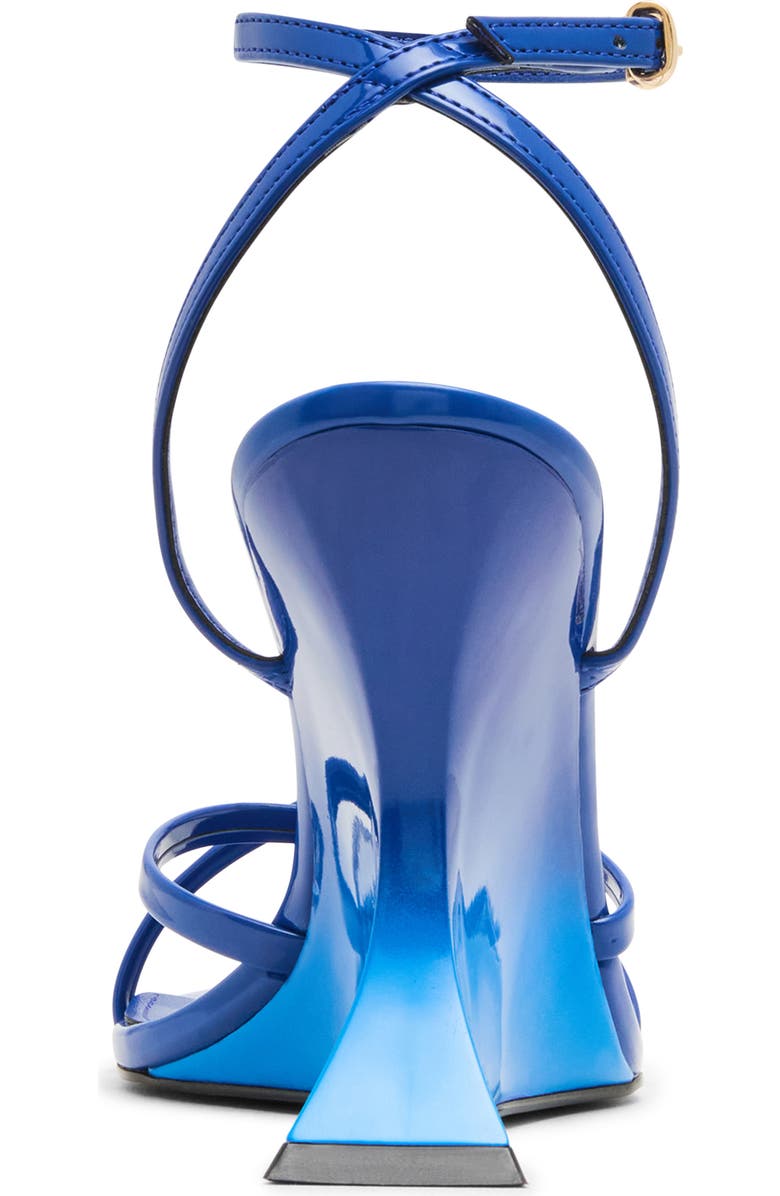 Steve Madden Layers Ankle Strap Wedge Sandal, Alternate, color, Cobalt