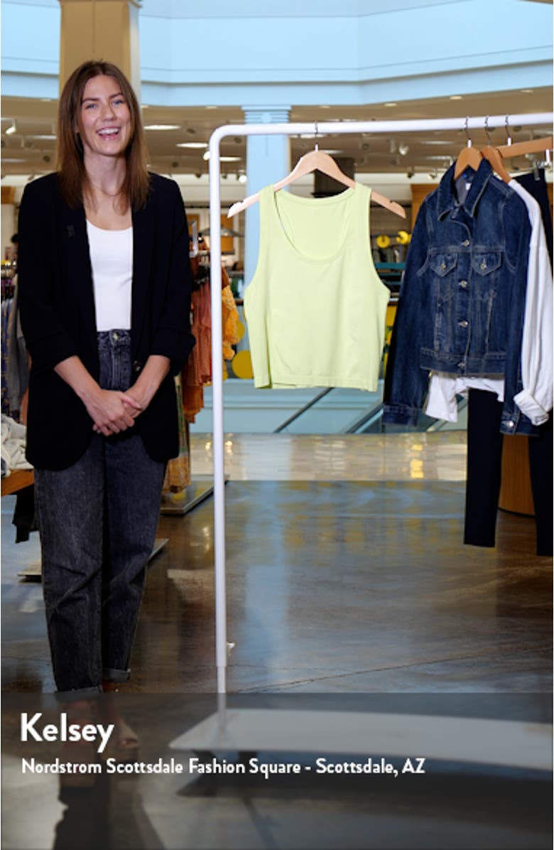 Athlete Crop Seamless Tank Top, sales video thumbnail