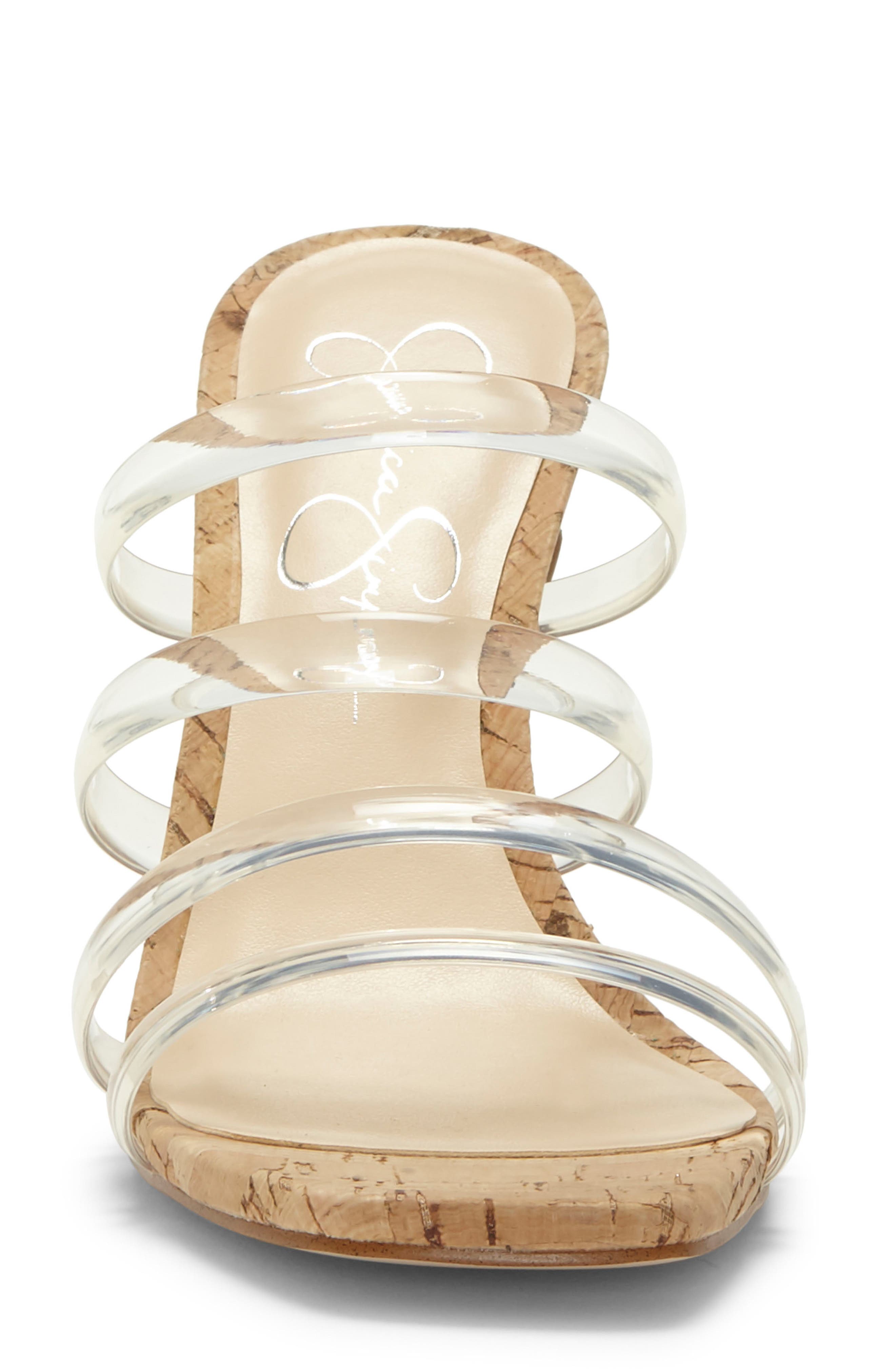 Oniela Clear Strap Slide Sandal, Alternate, color, CLEAR