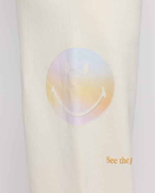 Samii Ryan Smiley Radiate Happiness Sweatpants In Bone