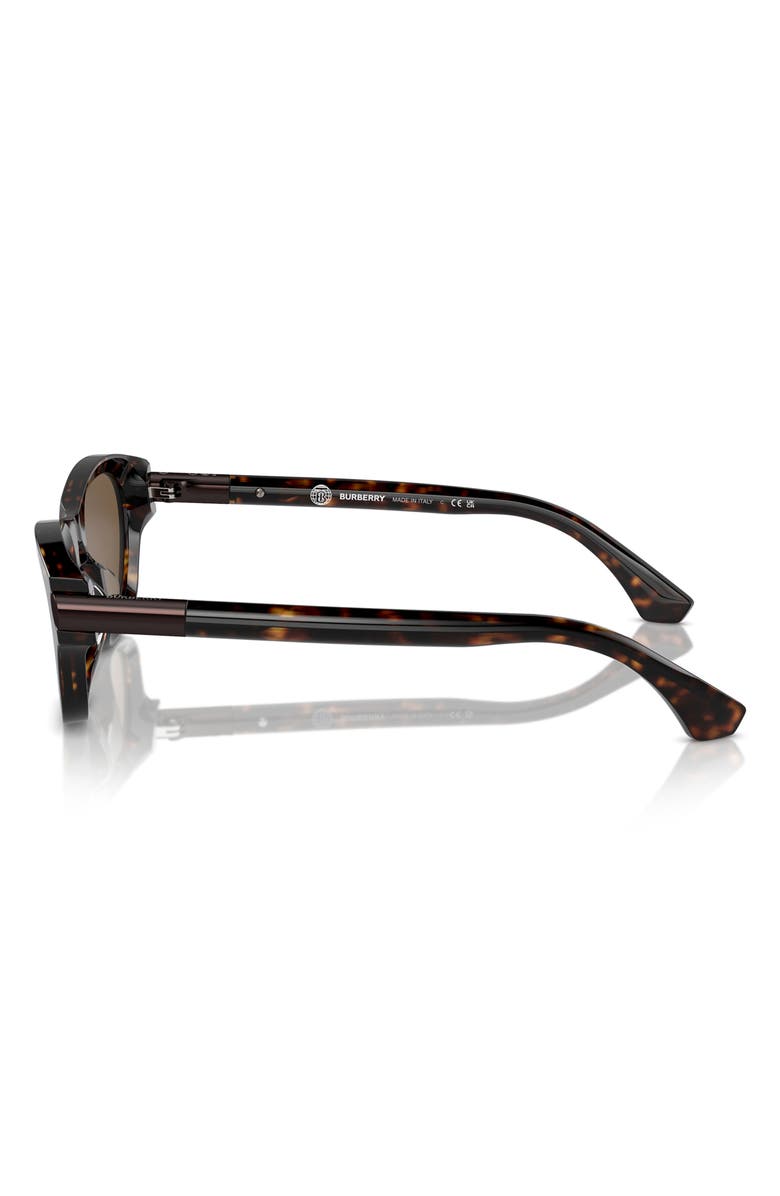 Burberry 55mm Pillow Sunglasses, Alternate, color, Dark Havana