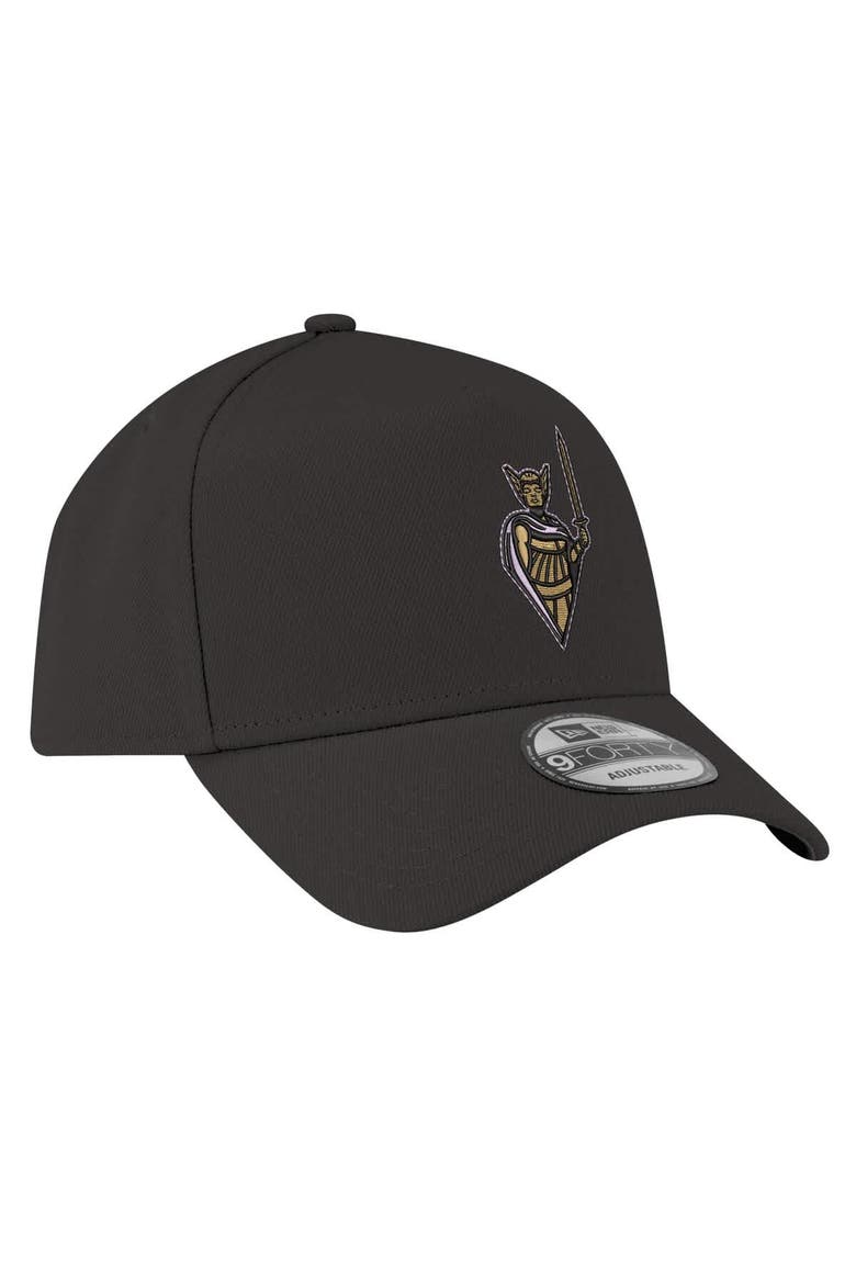 Men's New Era  Eclipse Black Golden State Valkyries Core Logo A-Frame 9FORTY Adjustable Hat, Alternate, color, Eclipse Black