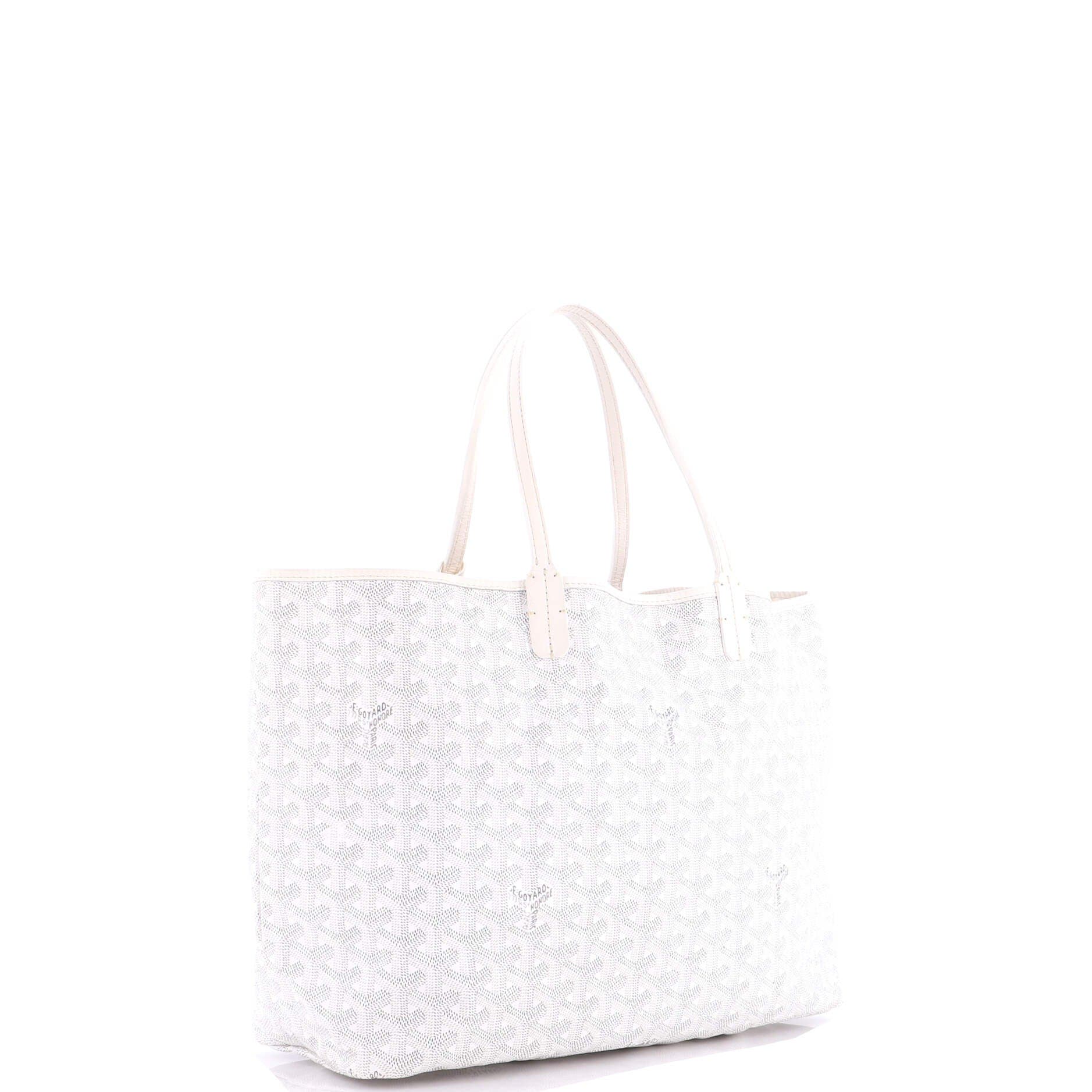 Pre-Owned Goyard Saint Louis Tote Coated Canvas PM, Alternate, color, White