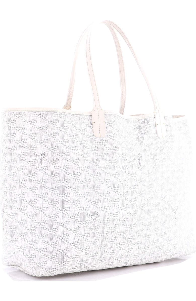 Pre-Owned Goyard Saint Louis Tote Coated Canvas PM, Alternate, color, White