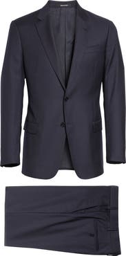 Emporio Armani Trim Fit Solid Wool Suit