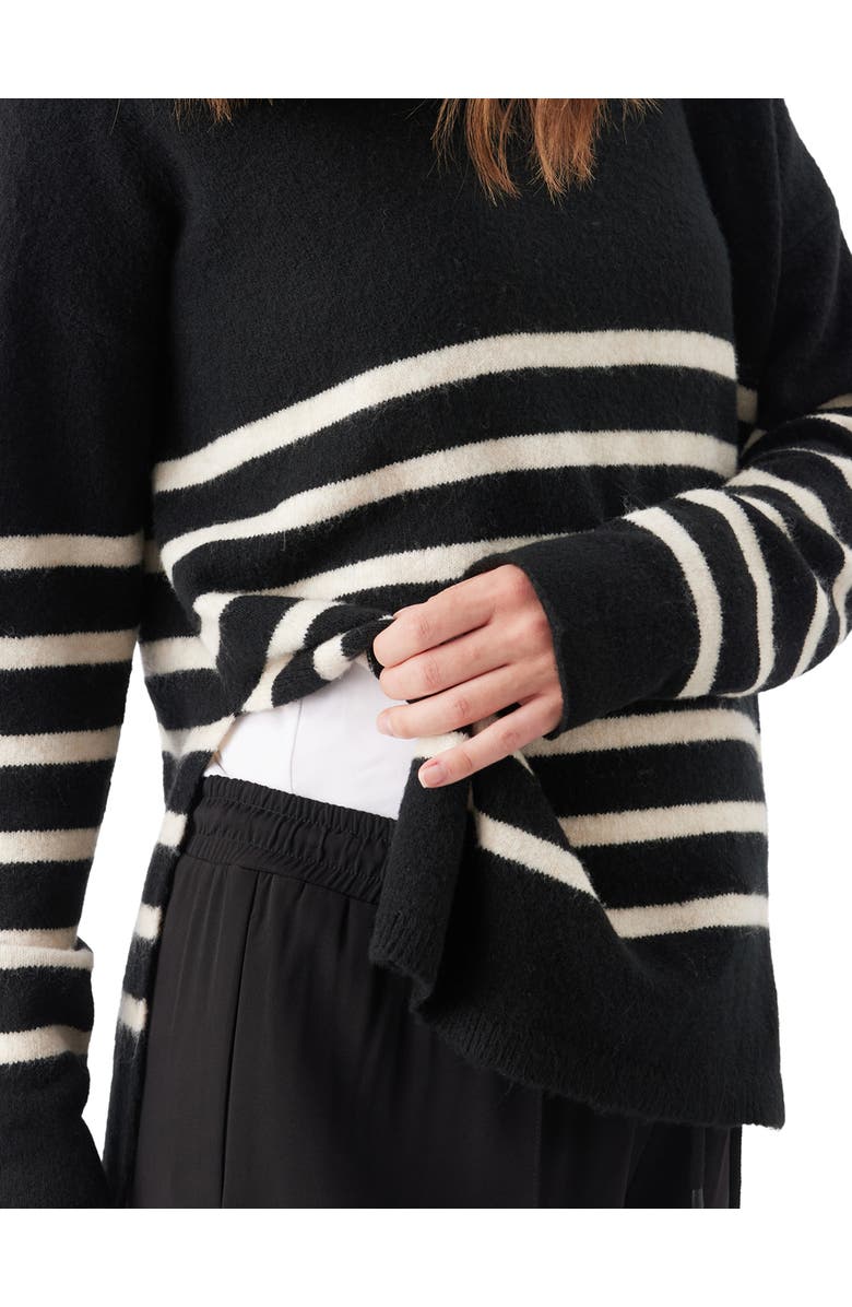 Ripe Maternity Gerrie Nursing Knit Sweater, Alternate, color, Black / Vanilla