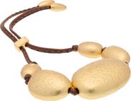 Reiss Penny Smooth Pebble Cord Bracelet