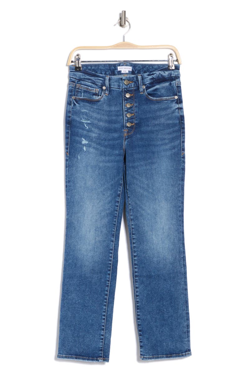 Good American Always Fits Good Legs Straight Leg Jeans, Alternate, color, 