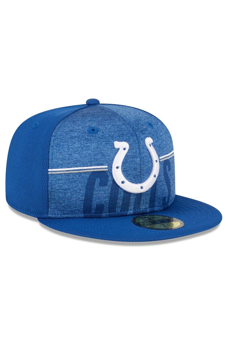 Men's New Era Royal Indianapolis Colts 2023 NFL Training Camp 59FIFTY Fitted Hat, Alternate, color, Royal