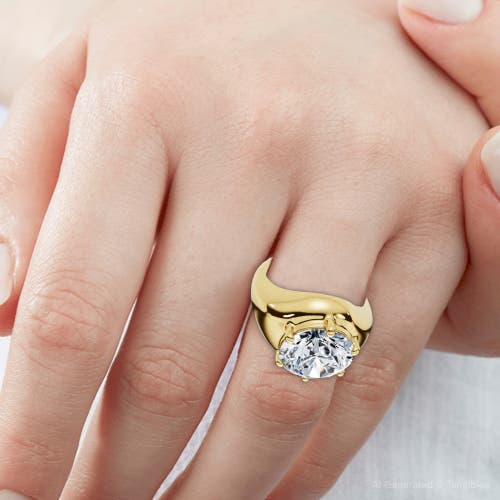 Bliss Diamond Certified 5ct Bryn Diamond Solitaire Engagement Ring 14k Gold Or Pt Lab Grown In Gold