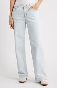 Wit & Wisdom Sam High Waist Wide Leg Jeans