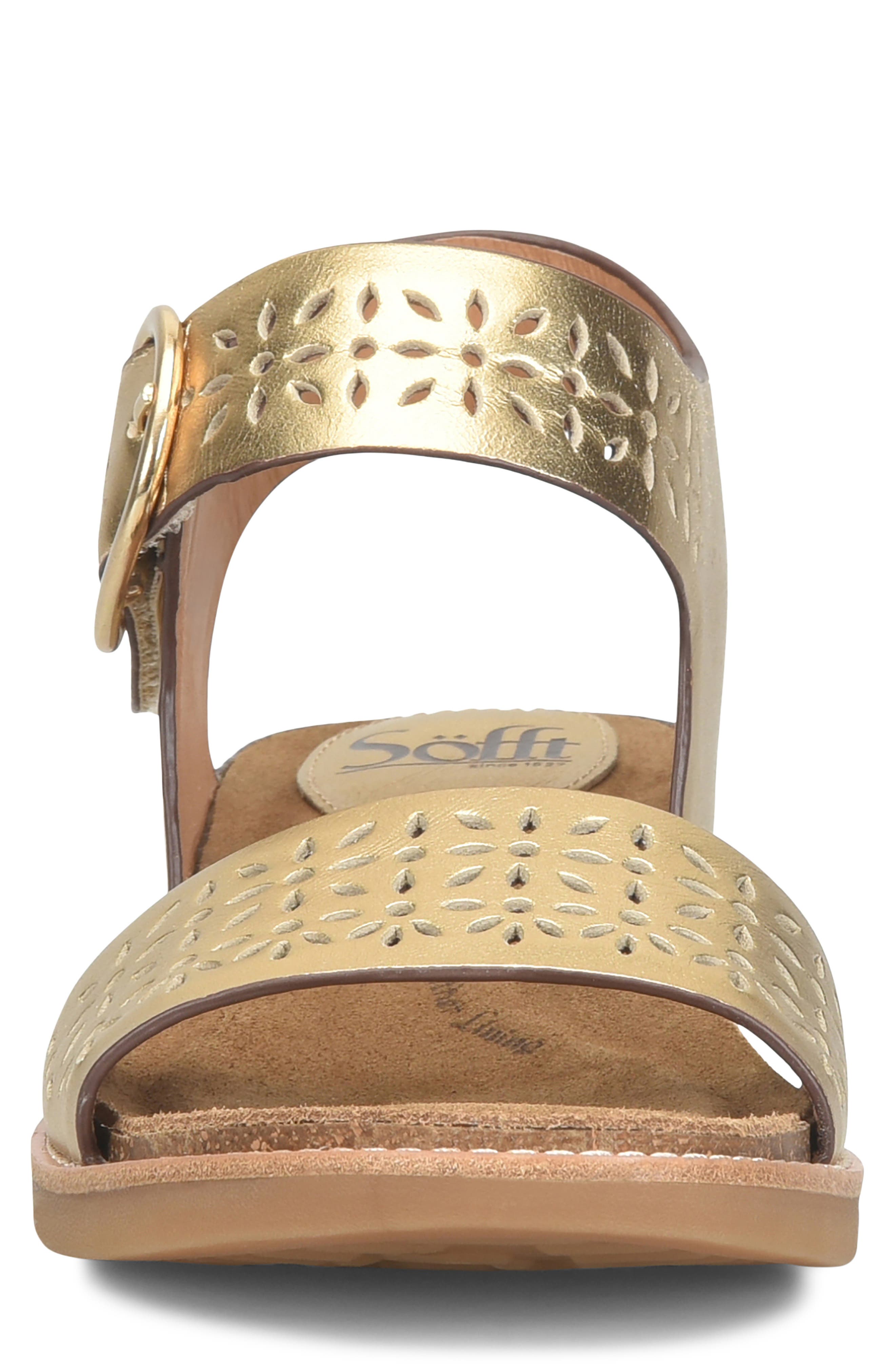 Bali III Ankle Strap Wedge Sandal, Alternate, color, GOLD