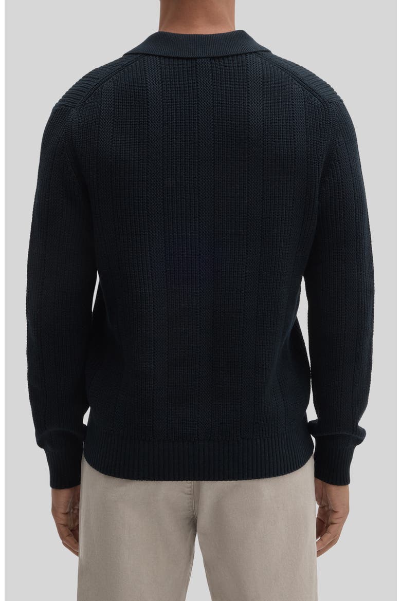 Mercato Long Sleeve Polo Sweater, Alternate, color, DARK CASPIAN