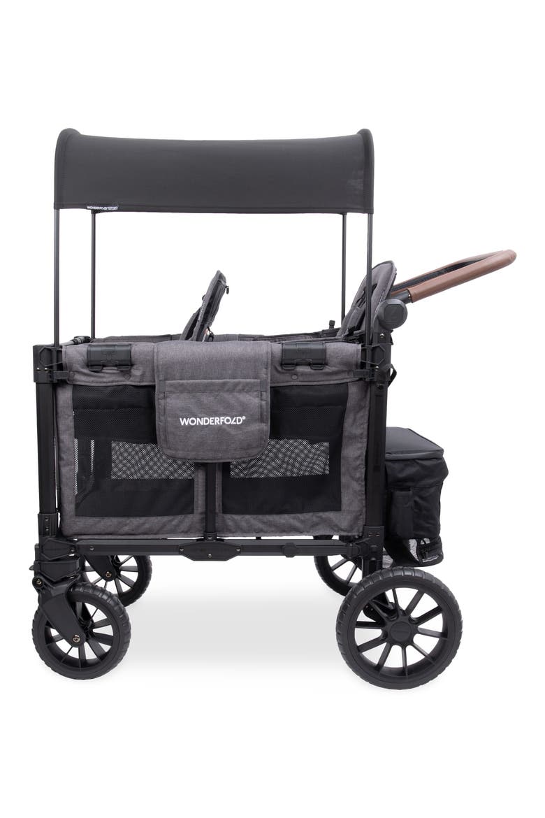 W2 Luxe Pro 2-Passenger Multifunctional Stroller Wagon, Alternate, color, GRAY