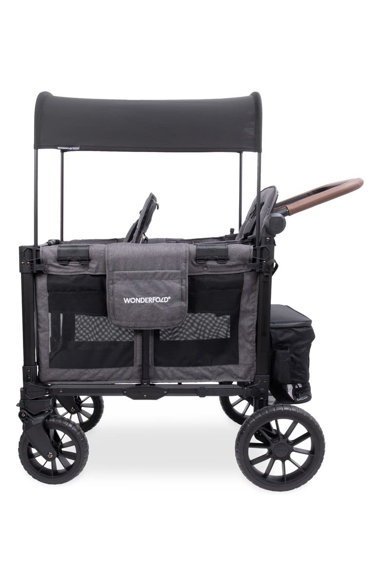 WonderFold W2 Luxe Pro 2-Passenger Multifunctional Stroller Wagon, Alternate, color, Gray