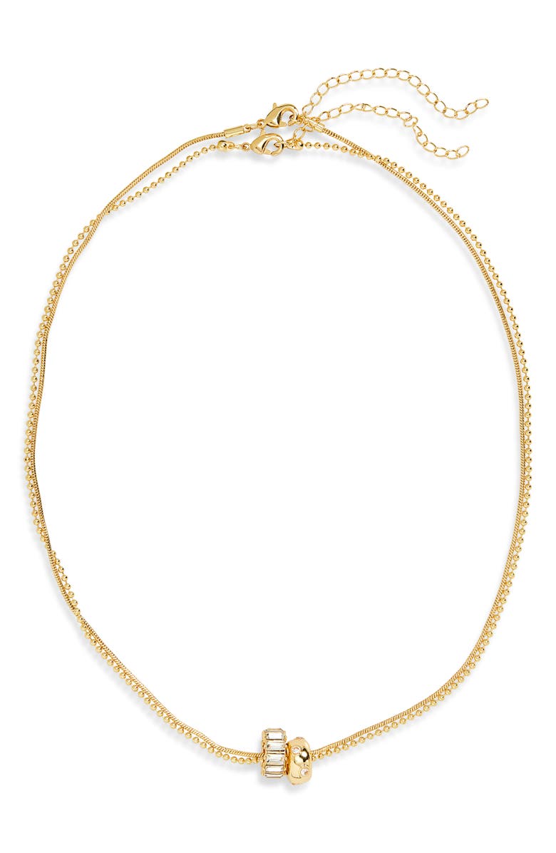 Leith Evil Eye Cubic Zirconia Rondelle Necklace Set, Alternate, color,