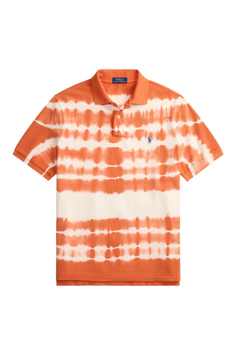 Classic Fit Tie Dye Cotton Piqué Polo, Alternate, color, SOLAR SKY MULTI