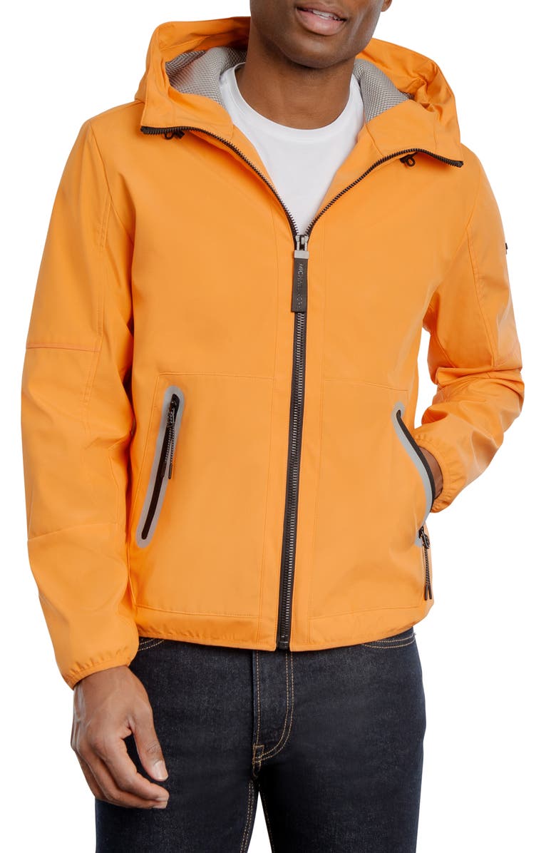 Michael Kors Poly Hooded Rain Jacket, Main, color,