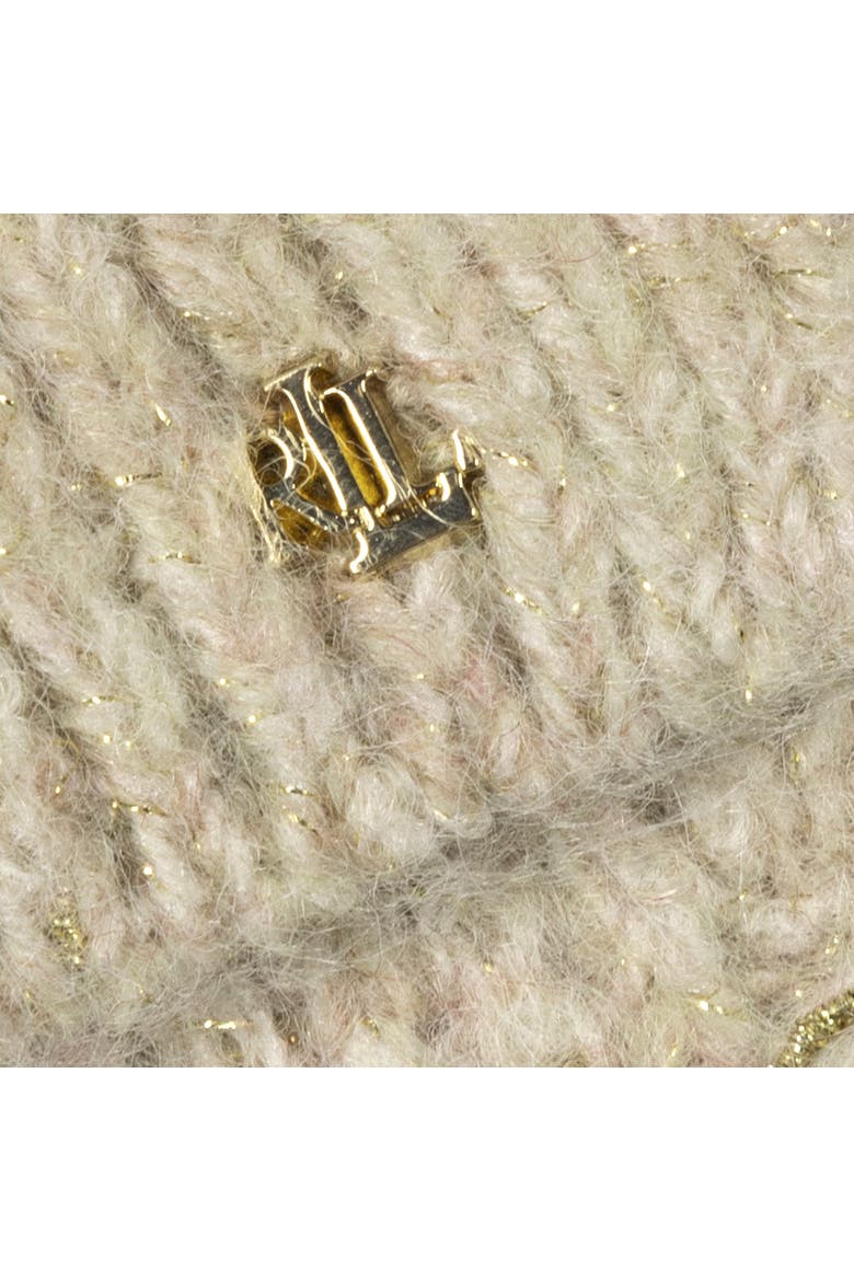 shine herringbone knit scarf, Alternate, color, light camel