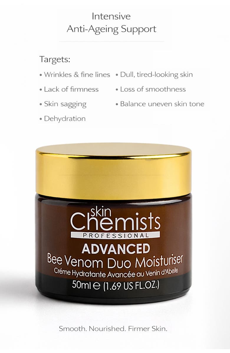 SKINCHEMISTS SC Advanced Bee Venom Duo Moisturiser 50ml for Loss of Firmness, Anti-Aging, Alternate, color, 