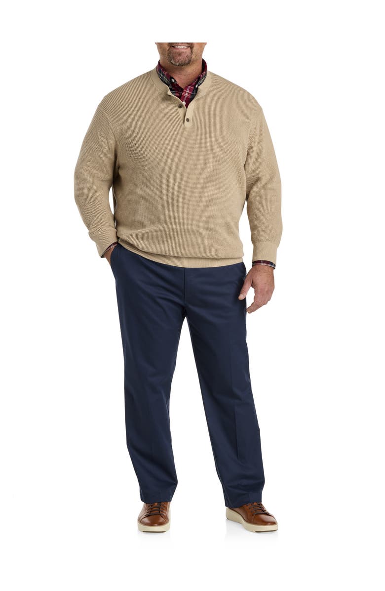 Oak Hill by DXL Big & Tall Large Plaid Sport Shirt, Alternate, color, Red