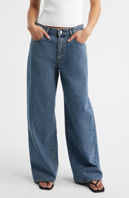 ABRAND '95 Alison Super Baggy Wide Leg Jeans in Tint Mid Blue at Nordstrom, Size 26
