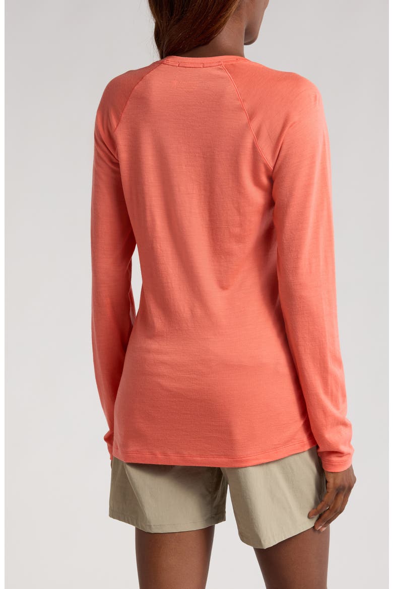 Classic Thermal Long Sleeve Merino Wool Base Layer T-Shirt, Alternate, color, CORAL REEF