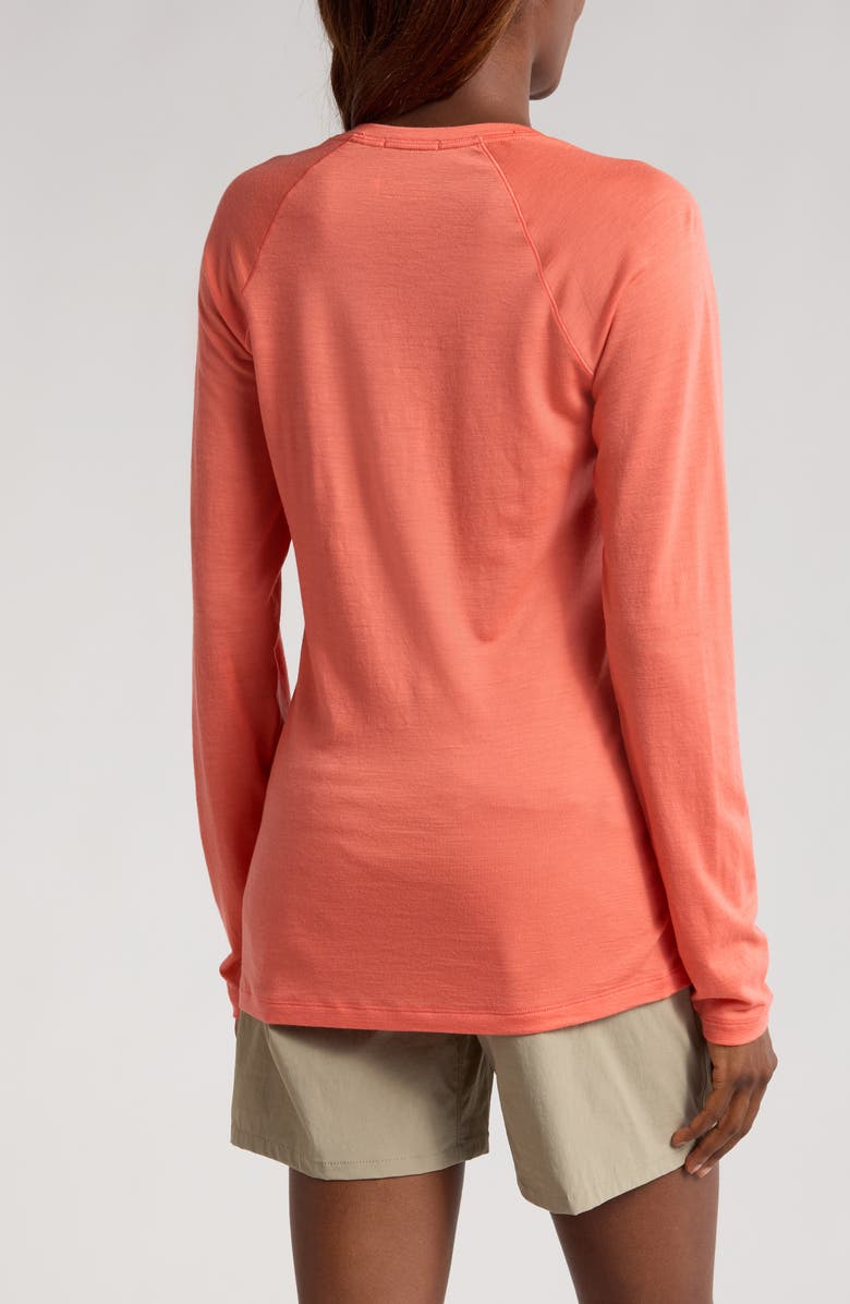 Smartwool Classic Thermal Long Sleeve Merino Wool Base Layer T-Shirt, Alternate, color, Coral Reef