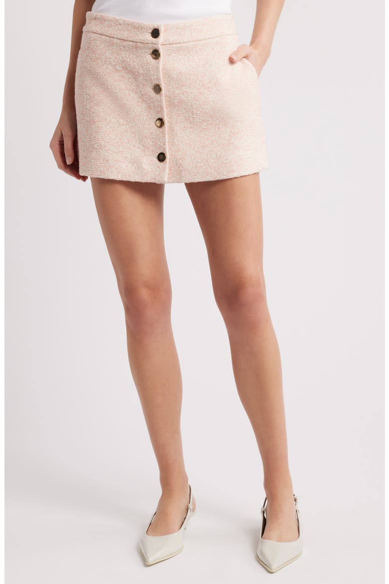 The Tweed Miniskirt, Main, color, AZALEA MULTI