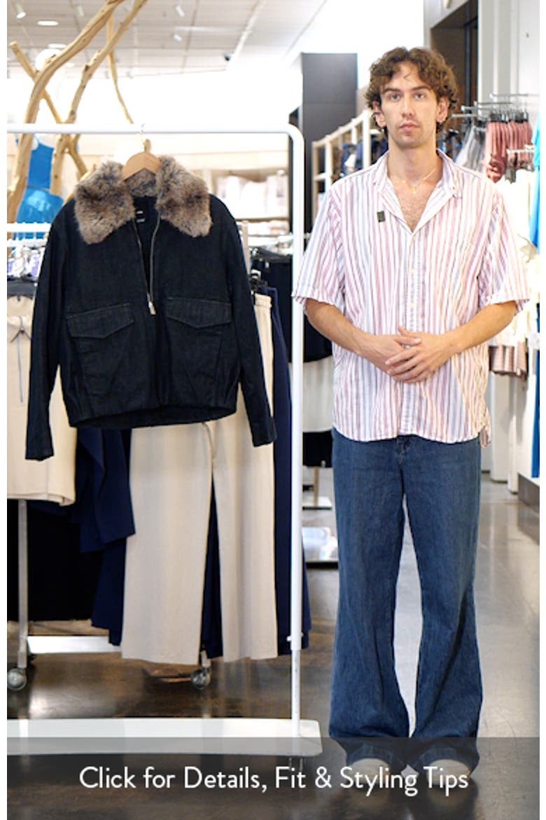 Denim Jacket with Faux Fur Collar video