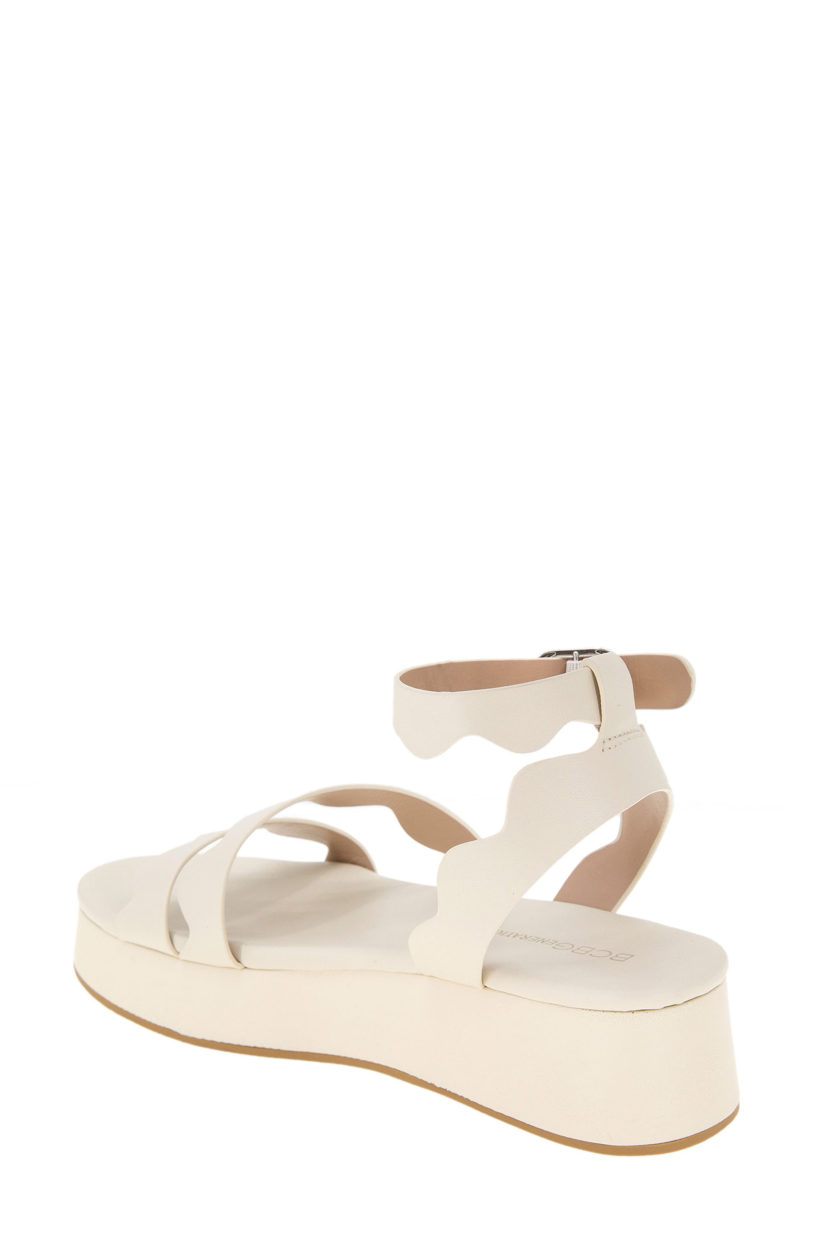 Faye Strappy Platform Sandal, Alternate, color, BIANCA