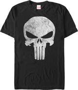Marvel Men's Marvel Punisher Retro Skull Symbol Graphic T-Shirt