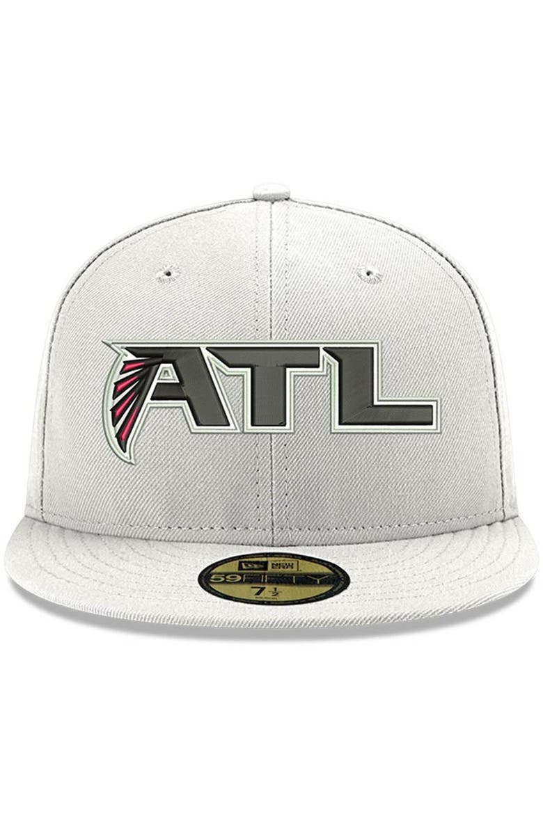 New Era Men's New Era White Atlanta Falcons Omaha ATL 59FIFTY Fitted Hat, Alternate, color, White