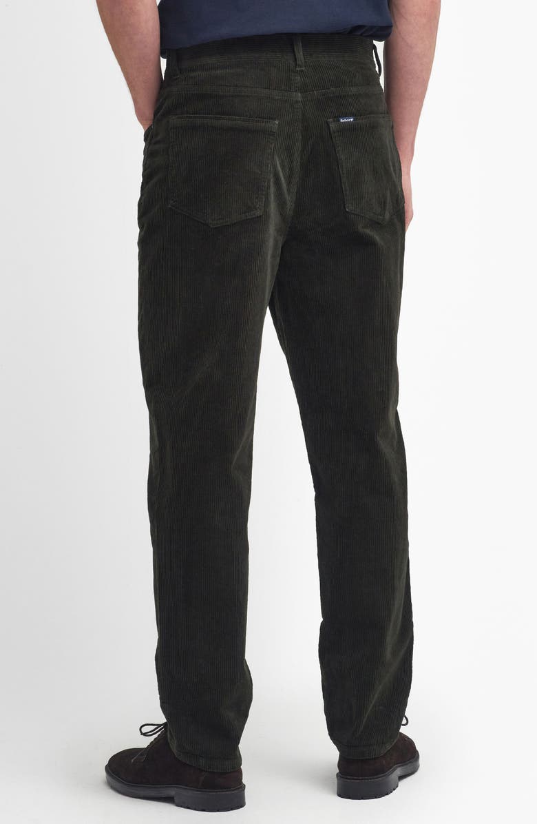 Barbour Straight Leg Cotton Stretch Corduroy 5-Pocket Pants, Alternate, color, Forest