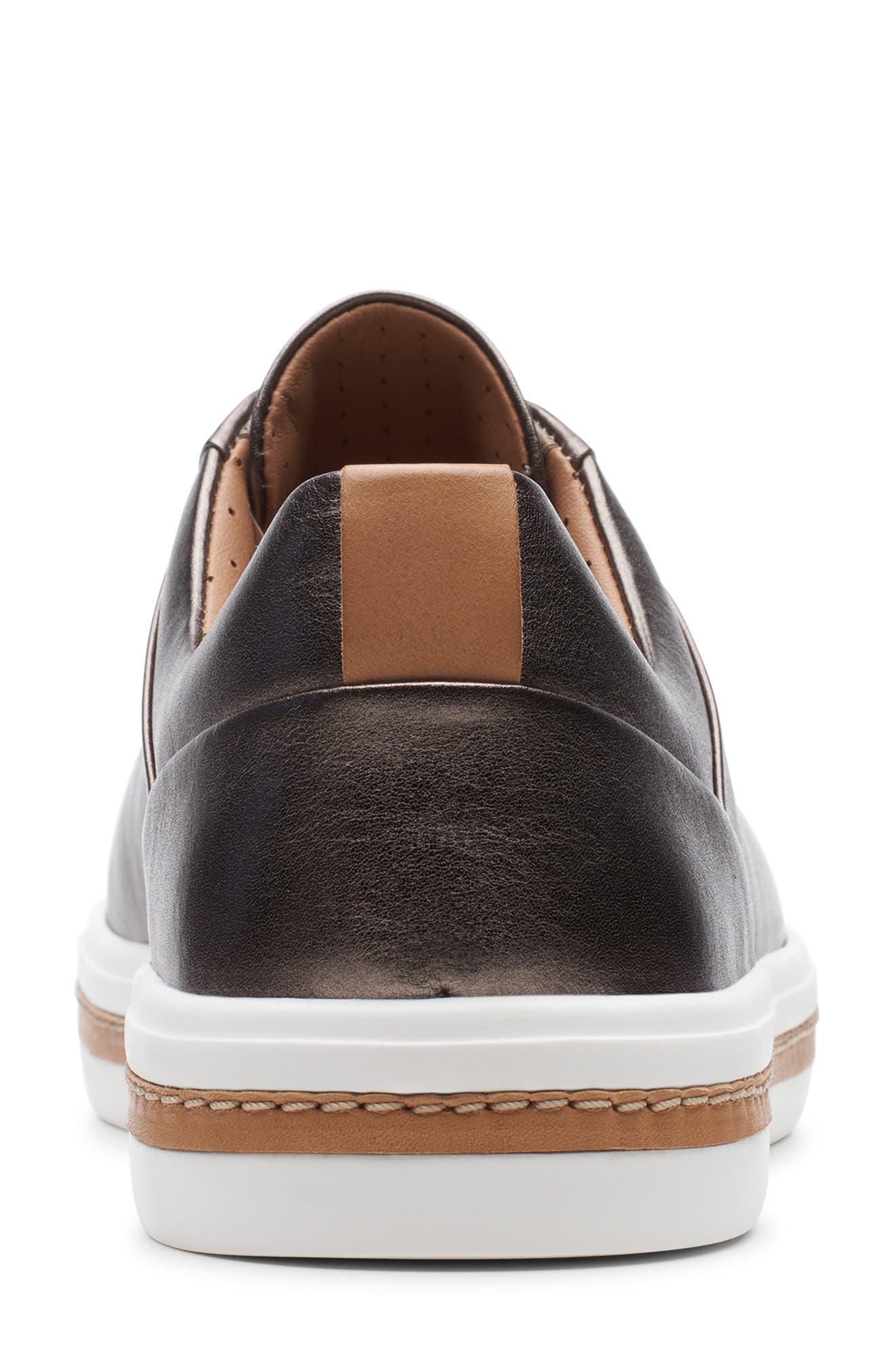 Un Maui Lace Sneaker, Alternate, color, PEBBLE METALLIC LEATHER