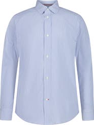 Tommy Hilfiger Long Sleeve Stretch Poplin Stripe Shirt